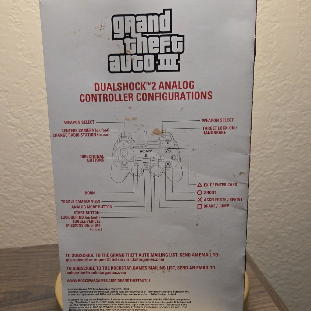 Sony Grand Theft Auto III - Booklet